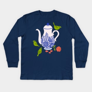 Tea Time Kids Long Sleeve T-Shirt